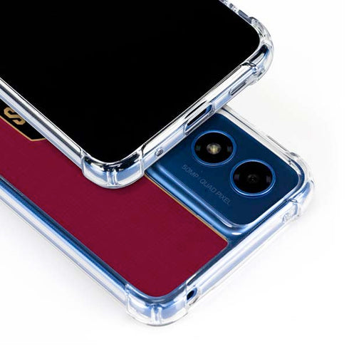 NBA Cleveland Cavaliers Canvas Moto G 5G (2024) Clear Case